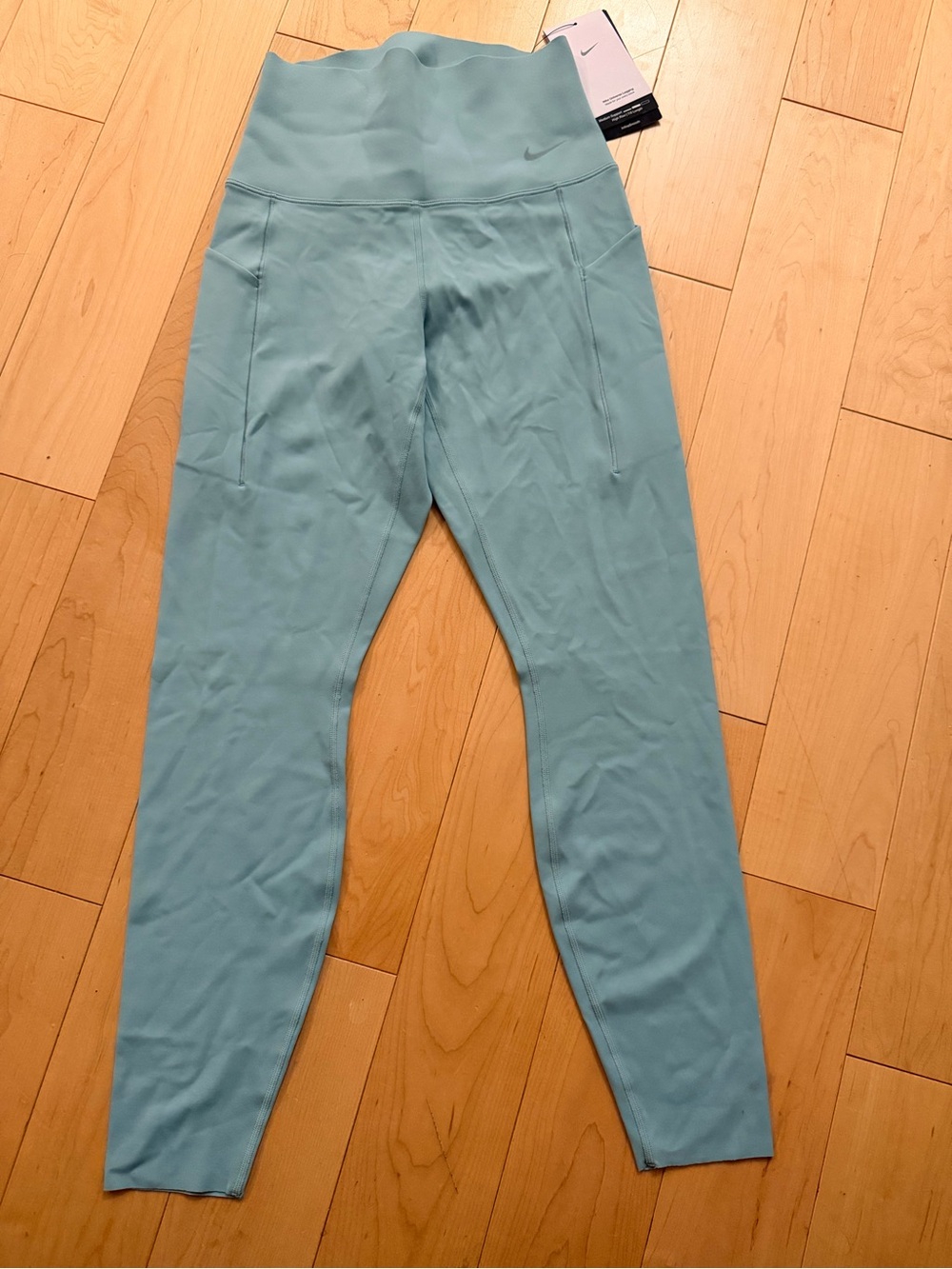 Nike Universa Dri-FIT Leggings High Waisted Size Small Light Teal NWT